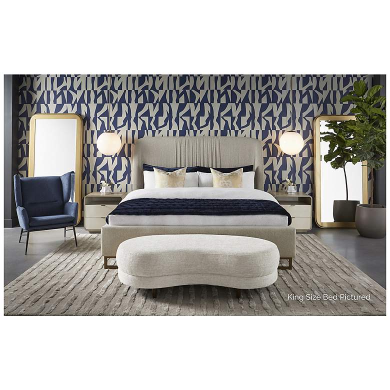 Image 4 Sunpan Nevin Bed Queen Dove Cream more views