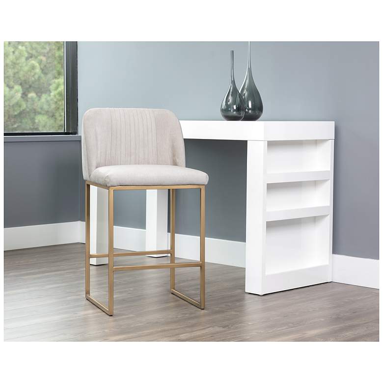 Image 5 Sunpan Nevin Counter Stool Polo Club Muslin more views