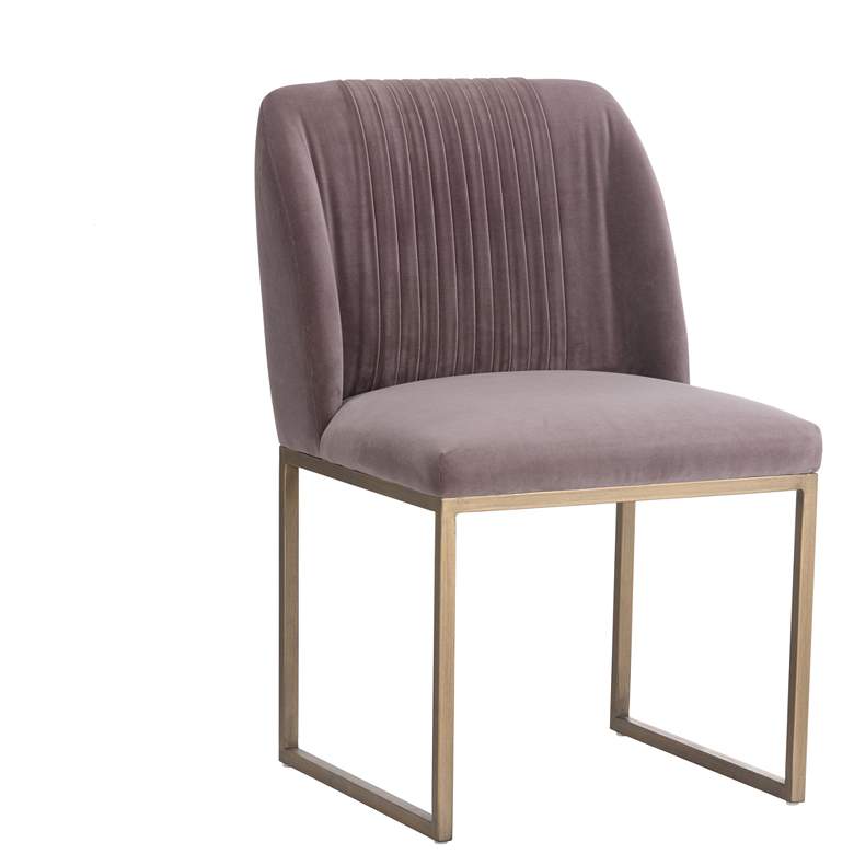 Image 1 Sunpan Nevin Dining Chair Blush Purple Set of 2