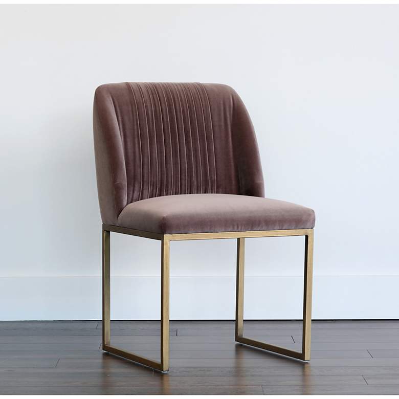 Image 1 Sunpan Nevin Dining Chair Blush Purple Set of 2