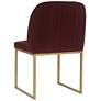5_Sunpan Nevin Dining Chair Merlot Set of 2 more views