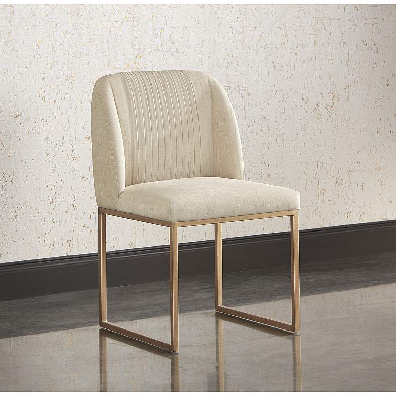 Image 1 Sunpan Nevin Dining Chair Polo Club Muslin Set of 2