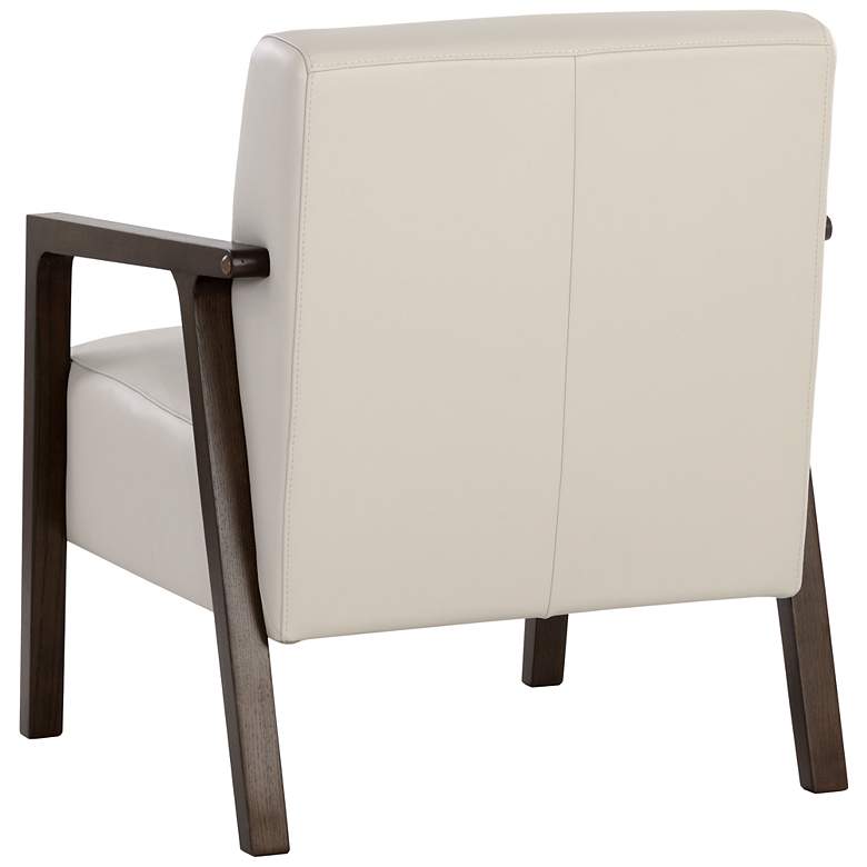 Image 5 Sunpan Neymar Lounge Chair Linea Light Gray Leather more views