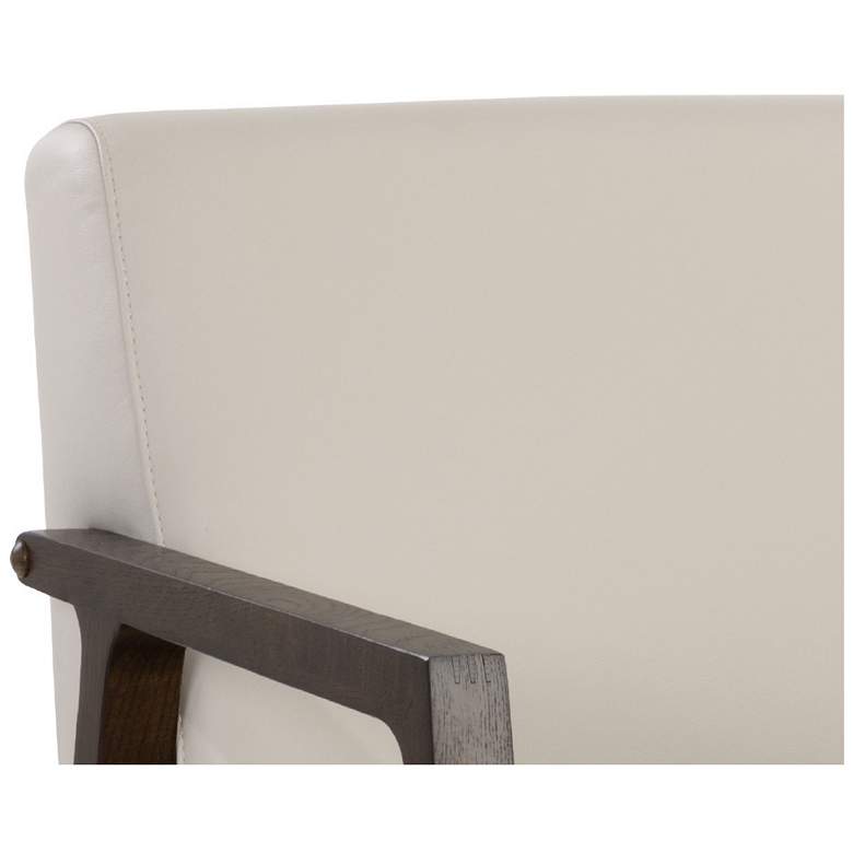 Image 7 Sunpan Neymar Lounge Chair Linea Light Gray Leather more views