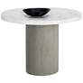 1_Sunpan Nicolette Dining Table Light Gray Marble Look 40"