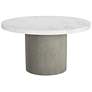 2_Sunpan Nicolette Dining Table Light Gray Marble Look 55" more views