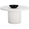 Sunpan Nicolette Dining Table White 55"
