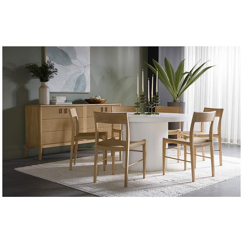 Image 3 Sunpan Nicolette Dining Table White 55" more views