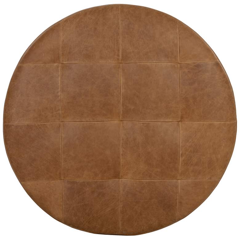 Image 3 Sunpan Nilda Ottoman Camel Leather more views