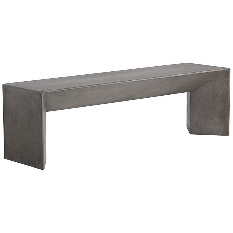 Image 2 Sunpan Nomad Bench Gray more views