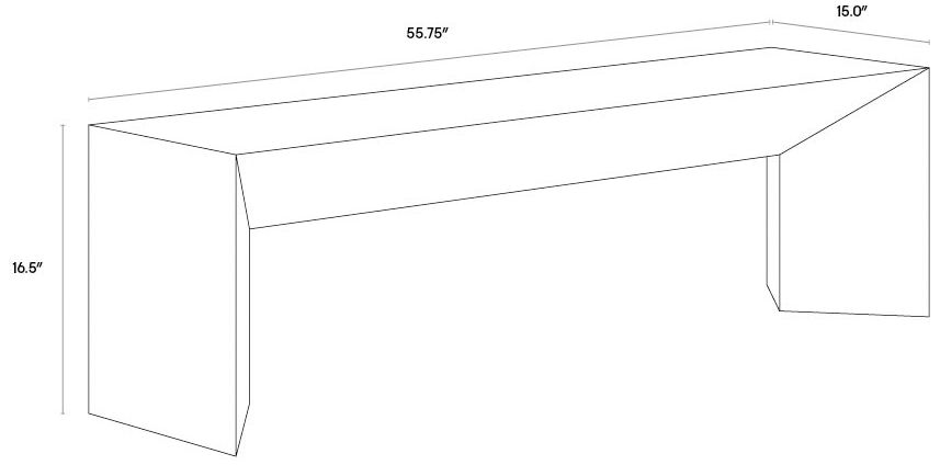 Sunpan Nomad Bench Gray