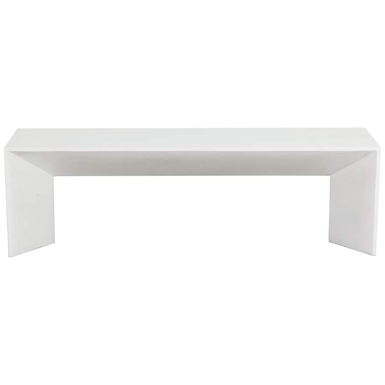 Image 2 Sunpan Nomad Bench White more views