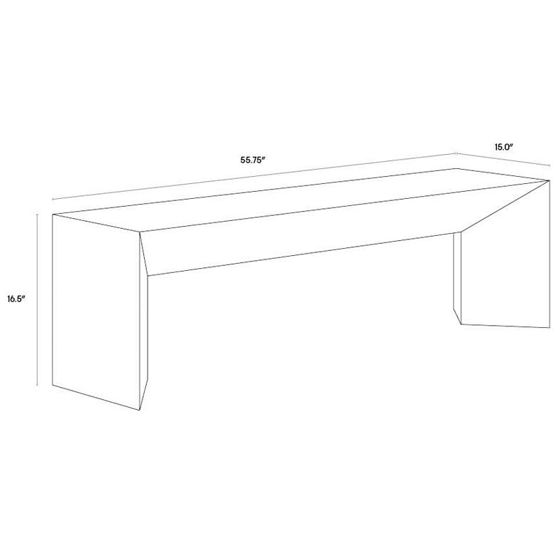 Image 5 Sunpan Nomad Bench White more views