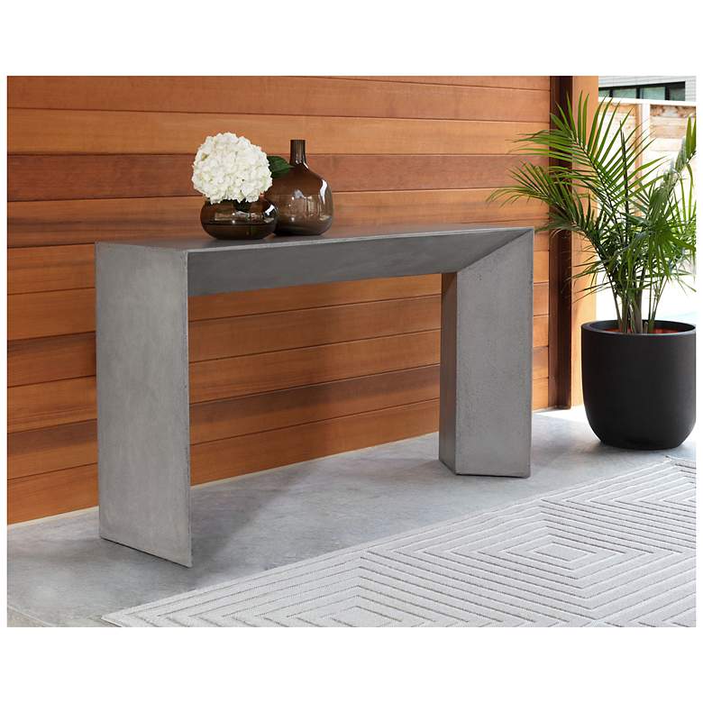 Image 4 Sunpan Nomad Console Table Gray more views