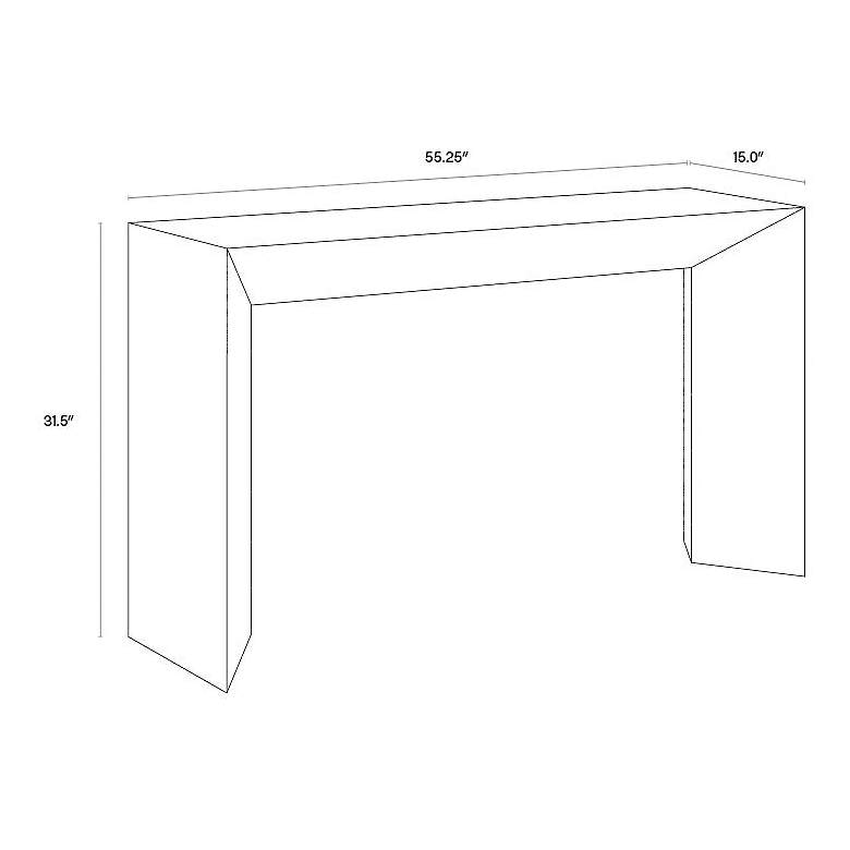 Image 5 Sunpan Nomad Console Table Gray more views
