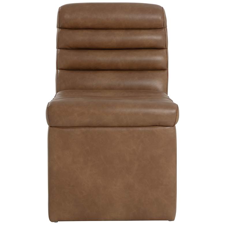Image 2 Sunpan Norm Wheeled Dining Chair Copley Cognac more views