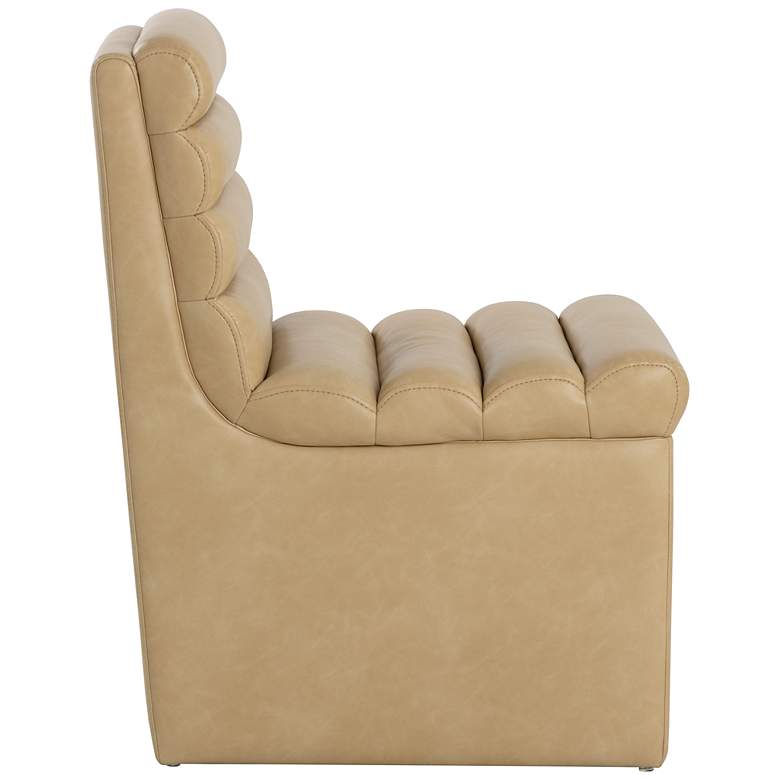 Image 3 Sunpan Norm Wheeled Dining Chair Copley Latte more views
