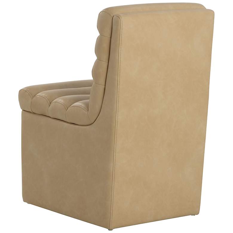 Image 4 Sunpan Norm Wheeled Dining Chair Copley Latte more views