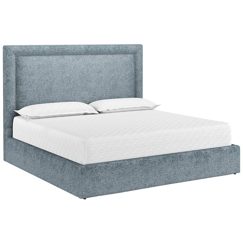 Image 1 Sunpan Nylah Bed King Bergen French Blue