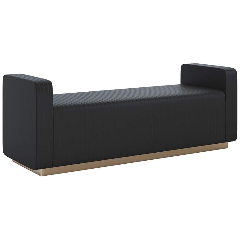 Image 1 Sunpan Odette Bench Maven Black