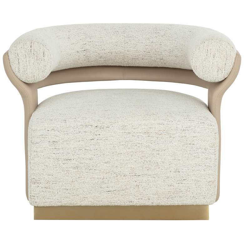 Image 2 Sunpan Olida Swivel Lounge Chair Hailey Moon and Napa Beige more views