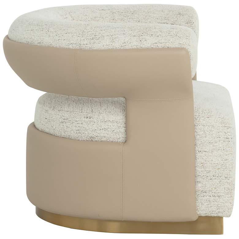 Image 3 Sunpan Olida Swivel Lounge Chair Hailey Moon and Napa Beige more views