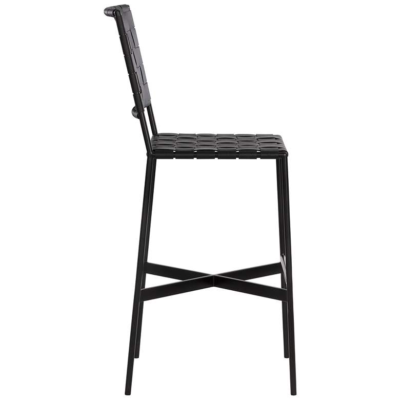 Image 2 Sunpan Omari Barstool Black Leather more views