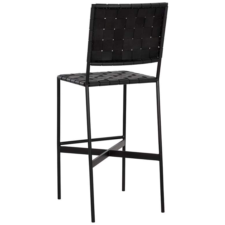 Image 3 Sunpan Omari Barstool Black Leather more views