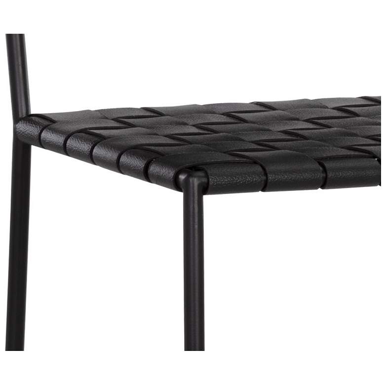 Image 6 Sunpan Omari Barstool Black Leather more views