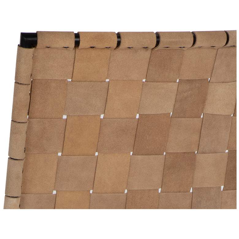 Image 7 Sunpan Omari Barstool Suede Light Tan Leather more views