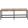 2_Sunpan Omari Bench Suede Light Tan Leather more views