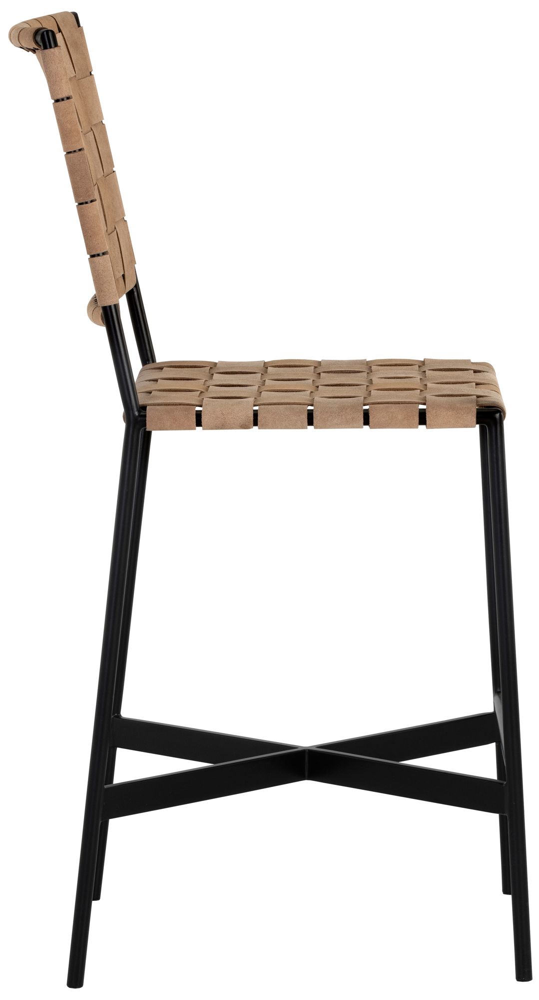 Image 2 Sunpan Omari Counter Stool Suede Light Tan Leather more views