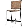 3_Sunpan Omari Counter Stool Suede Light Tan Leather more views