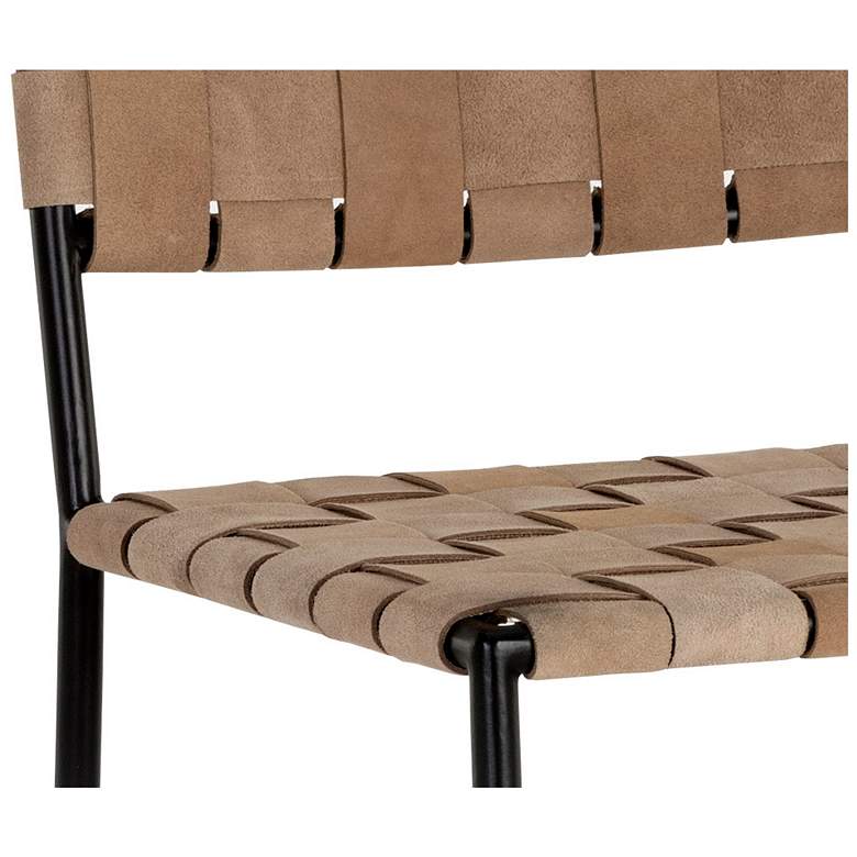 Image 4 Sunpan Omari Counter Stool Suede Light Tan Leather more views