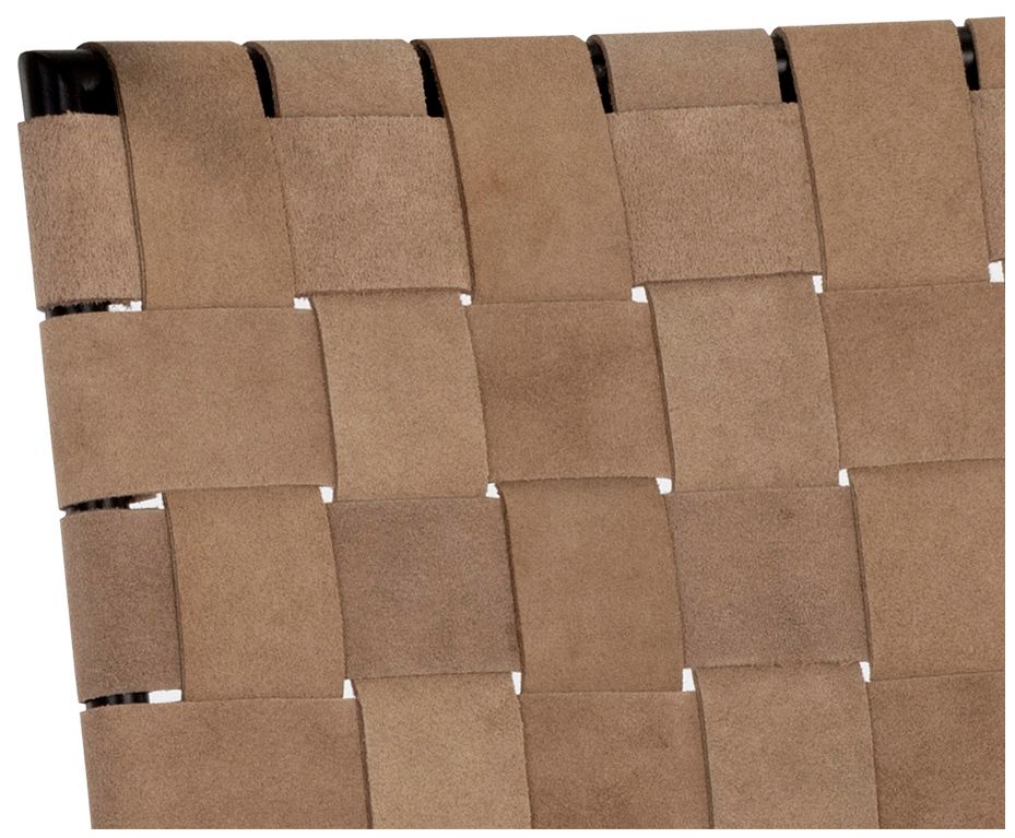 Image 5 Sunpan Omari Counter Stool Suede Light Tan Leather more views