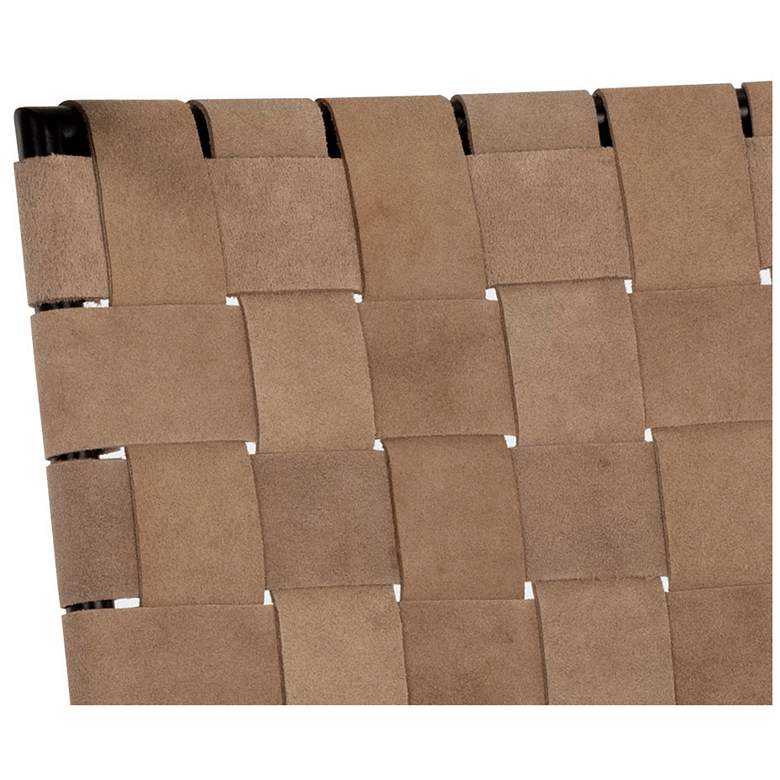 Image 5 Sunpan Omari Counter Stool Suede Light Tan Leather more views