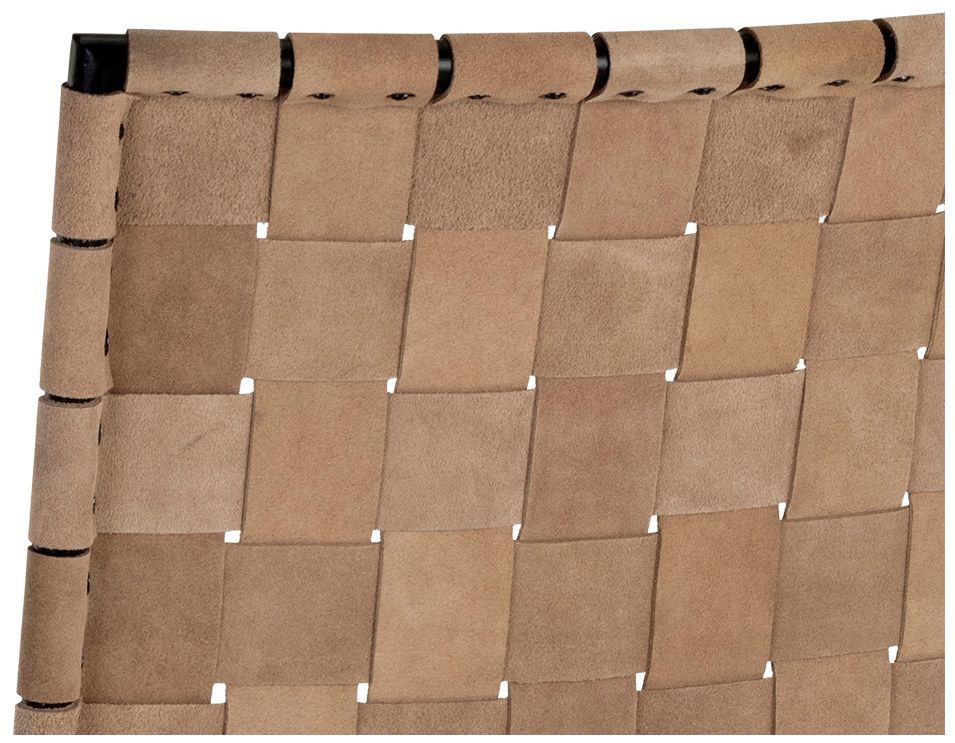 Image 6 Sunpan Omari Counter Stool Suede Light Tan Leather more views