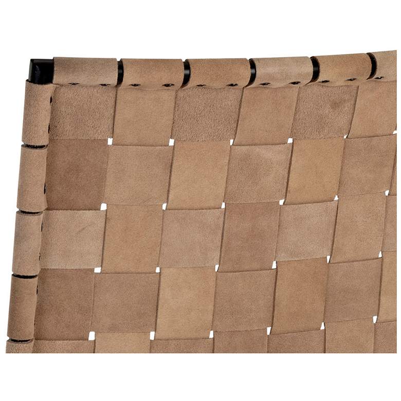 Image 6 Sunpan Omari Counter Stool Suede Light Tan Leather more views