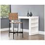7_Sunpan Omari Counter Stool Suede Light Tan Leather more views