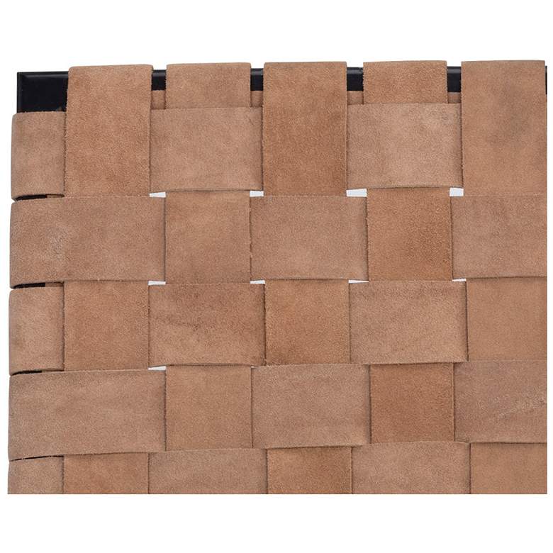 Image 7 Sunpan Omari Lounge Chair Suede Light Tan Leather more views