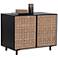 Sunpan Omari Sideboard Small Suede Light Tan Leather