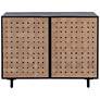 3_Sunpan Omari Sideboard Small Suede Light Tan Leather more views
