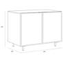 7_Sunpan Omari Sideboard Small Suede Light Tan Leather more views