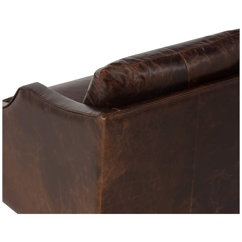 Image 5 Sunpan Orwell Swivel Lounge Chair Chocolate Leather more views