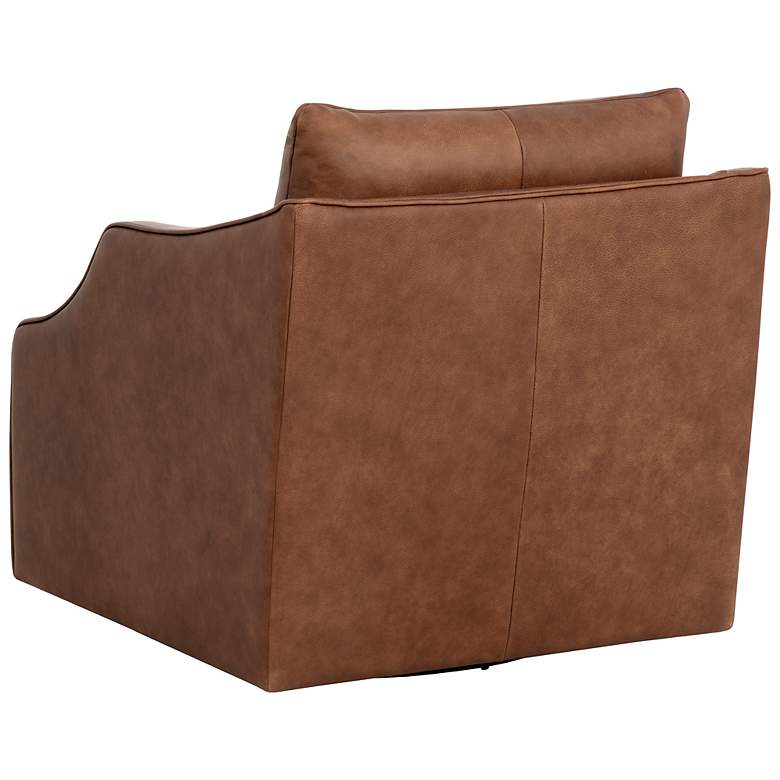 Image 4 Sunpan Orwell Swivel Lounge Chair Cognac Leather more views
