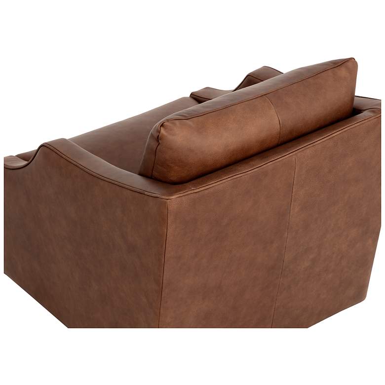 Image 5 Sunpan Orwell Swivel Lounge Chair Cognac Leather more views