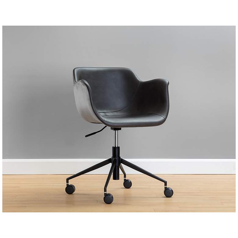 Image 5 Sunpan Owen Office Chair Town Gray and Roman Gray more views
