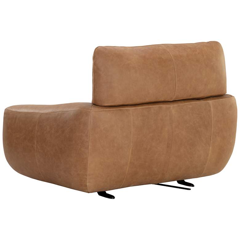 Image 4 Sunpan Paget Glider Lounge Chair Camel Leather more views