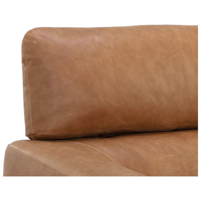 Image 7 Sunpan Paget Glider Lounge Chair Camel Leather more views