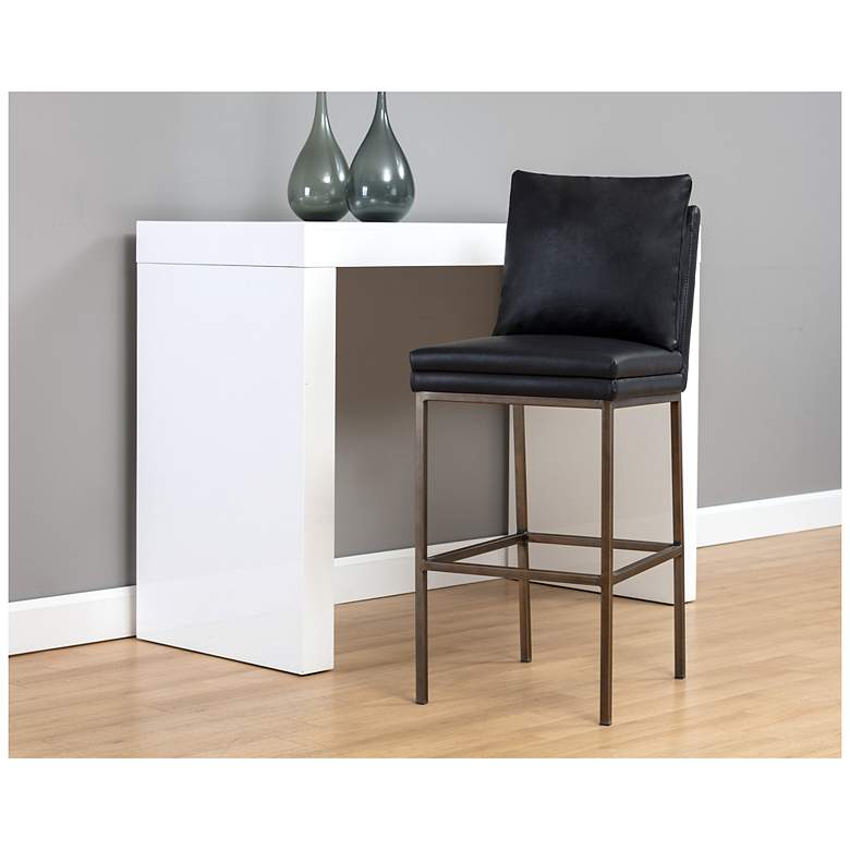 Image 4 Sunpan Paige Barstool Bravo Black more views